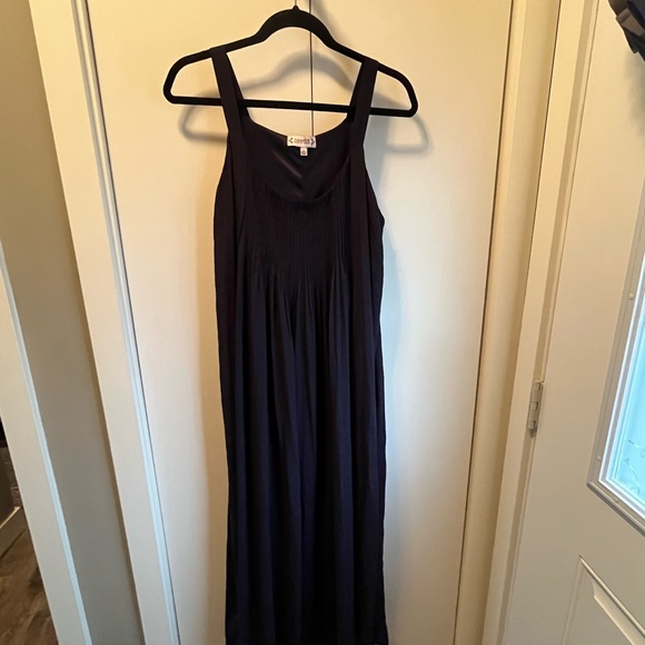 Nanette Lepore Navy Maxi Lined Dress Size 10 - Picture 2 of 6